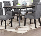 ZUN Dining Room Furniture Natural Wooden Rectangular Dining Table 1pc Dining Table Only Nailheads and B011119664