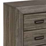 Weathered Grey Grain 2-drawer Nightstand B062P181323