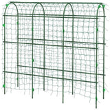 17" x 72" x 72" Outdoor Metal Garden Trellis with Climbing Net 32453469