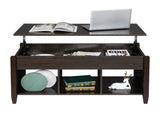 Lift Top Coffee Table Modern Furniture Hidden Compartment and Lift Tabletop Brown 11672381