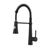 Commercial Black Kitchen with Pull Down Sprayer, Single Handle Single Lever Kitchen Sink W1932P172271