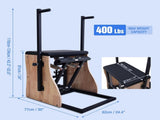 Pilates Chair Wunda Chair Pilates Combo Chair with Handles Split Pedals Reformer Machine 4-Level 66516037