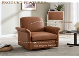 Swivel Accent Chair Modern Barrel Armchair with Wood Base for Bedroom Reading Waiting Living Room 22111485
