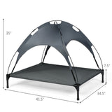 41.5" x 34.5" Dog Cot with UV Protection Canopy Shade 53468401