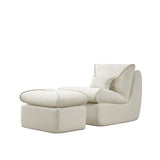 Compressed Lounge Chair with Ottoman, Modern Sofa for Small Spaces, Comfortable Upholstered Sofa for W1036P251827