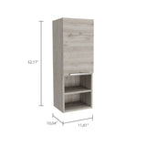 Light Grey 2-Shelf Bathroom Cabinet B06280563