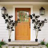 Simulated green plant pot indoor living room home iron tree leaves tree bonsai home W2945P278470