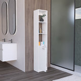 Parks Linen Bathroom Storage Cabinet with one Doors, Tall Bathroom Cabinet with 6 Shelves, for B200P188844