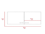 Brookeline Rectangle 2-Door Wall Cabinet White and Smokey Oak B06280328