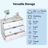 Kids 3 Drawer Dresser, Baby Nightstand for Bedroom, Storage Cabinet for Toddler Child for Living 81589726