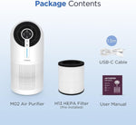 ZUN MOOKA Air Purifiers for Home Large Room 1095ft², H13 HEPA Filter Air Cleaner with USB Cable for Pets 85920011