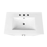 30" Bathroom Vanity with Sink, Multi-functional Bathroom Cabinet with Doors Drawers, Solid Frame WF308203AAK