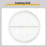 Campfire Tripod Grill, Adjustable Height BBQ Grill Grate with Fire Bowl for Outdoor Camping BBQ, 31851338