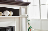 Corner Mantel Cabinet for Living Room or Bedroom with 23 inch Fireplace Insert Heater for the W2393P230132