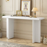 U_STYLE Modern Entryway Table with L-Shaped Legs,Suitable for Entryway, Hallway, Living Room, Foyer, N711P216234A