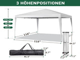 3 x 3m Practical Waterproof Right-Angle Folding Tent White 26721107