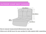 Outdoor High-Back Chair Cushions, One-Piece Hinged and Back Design, Fade-Resistant & Waterproof 50023565