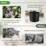 2 Pack Lifelike Artificial Potted Plants - Purple 85748431