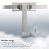 2-Handle Heavy Duty Bathroom with Drain and Supply Kits, Modern Style Lavatory Deck Mounted T3177P277482