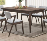Contemporary Walnut Finish 1pc Dining Table Only Solid wood Rectangle Table Melamine MDF Dining Room B011P203548