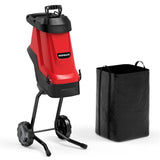 15 Amp Electric Wood Chipper - 4000 RPM, 1.77" Max Diameter, 151 Reduction Rate with 12-Gallon 89409897