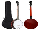 Full Size 5 String Right Handed Banjos Set with Closed Solid Sapele Back & Mahogany Neck and 27013986