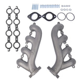 ZUN LS Swap Cast Iron Manifold Headers for Chevy Corvette Camaro LS1 LS2 LS3 9988-R-BLEM 38435123