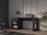 Wengue Computer Desk with 1-Drawer and Open Storage B062P290244