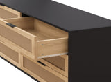 59.06"6-Drawers Rattan Storage Cabinet Rattan Drawer with White Drawer Slides,for Bedroom,Living W757P162759