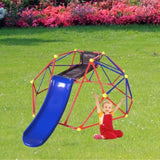 XCF007 6ft Dome climber with 1.2m slide for age 3 climber with Climbing Stones W1711P208408