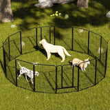 16 Panels Heavy Duty Metal Playpen with Self-Locking Gate, Extra Tall 40" Dog Fence Pet Exercise Pen W2887P314281