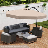 10 Feet Patio Cantilever Umbrella 87450547