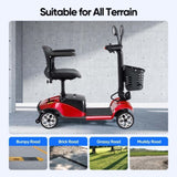 4 Wheel Compact Heavy Mobility with Lights, Battery Powered Electric Mobility Scooter, Electric 22930525
