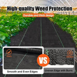 ZUN Weed Barrier Landscape Fabric Heavy Duty,Weed Block Gardening Ground Cover Mat, Weed Control Garden 68980860