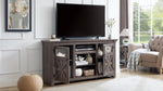 ZUN 2 Doors Cabinet Farmhouse Cabinet, Farmhouse TV Stand Barn Design,Modern Farmhouse TV Media Stand, W1758P199935