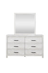 ZUN Modern Style 6-Drawer Dresser Made with Wood in Gray B009P152650