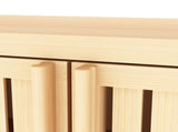 Neutral Bathroom Storage Cabinet,Bamboo Storage Cabinet with Doors for Bathroom Living Room 64071267