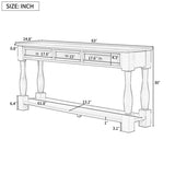 Console Table 63" Long Console Table with Drawers and Shelf for Entryway, Hallway, Living Room 84320608
