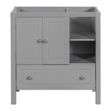 ZUN 30" Bathroom Vanity Base Only, Solid Wood Frame, Bathroom Storage Cabinet with Doors and Drawers, WF283480AAE