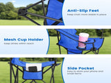 Folding Camping Chair with Detachable 8-Rib Sun Umbrella, 42.13 Inch Canopy Aluminum Alloy Portable 79339247