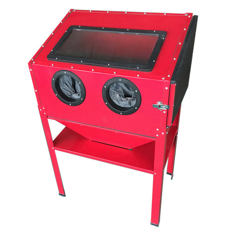 60 Gallon Bench Top Air Sandblasting Cabinet Sandblaster Blast Large Cabinet Red 75207636