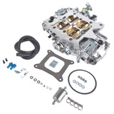 Mechanical Secondary Carburetor 4-Barrel Silver Fit for BR-67202 950 CFM Aluminum 97579627