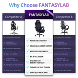 Vanbow.Seat Height Adjustable Swivel Racing Office Computer Ergonomic Video Game Chair W152166555