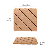 Plastic Composite Deck Tiles Set of 35pcs, Composite Decking Resist Rust, Water, Weather, Easy to 25240619