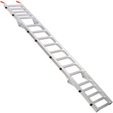 Aluminum Ramp 1,400 LBS/Pair, For Motorcycle/Lawn Mower/ATV Ramp and Tailgate Extender Combo 2 in 1, W465P257046