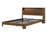 Full Extra Long Size bed frame with storage headboard, built-in charging station, wavy 82735550
