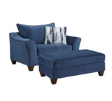Camero Fabric Pillowback Chair with Ottoman Set T2574P195449