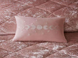 King/Cal King Velvet Duvet Cover Set with Throw Pillow B03596070