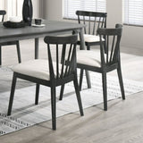 2 Pieces Set Dining Side Chair Rustic Modern Farmhouse Design Retro Design Easy to Assembly W2537P214243