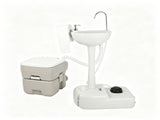 5 Gallon Upgrade Portable RV Toilet with Matching White Lid Ring Waste 83678681